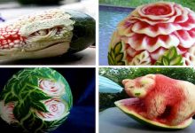 Fruit carving, watermelon carved, vegetable carving, sculture vegetali, intaglio frutta, pumpkin carving, amazing, Carving, Watermelon (Ingredient), carved, fruit carved, dragon, snake, FoodArt, CreativeIdeas, Creative Cooking, Artistic Cooking, Amazing Art, Kitchen Art, How To, Thai, Fruit, Art, Simple, Easy, Lesson, Beginners, Step By Step, Beautiful, Christmas, Flower, Teach, Training, Style, Decorating, Techniques, Tips, Fruit Carving, Learn, The Best, แกะสลักผลไม้, CUT A WATERMELON;