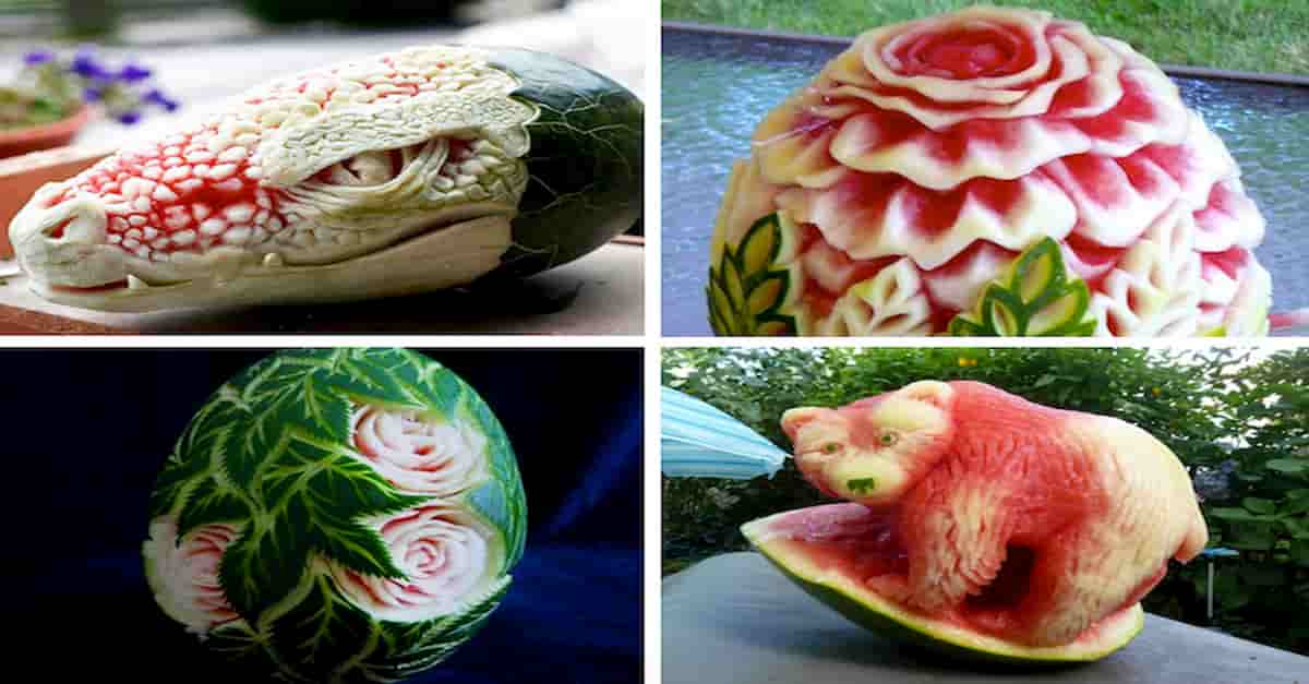 Fruit carving, watermelon carved, vegetable carving, sculture vegetali, intaglio frutta, pumpkin carving, amazing, Carving, Watermelon (Ingredient), carved, fruit carved, dragon, snake, FoodArt, CreativeIdeas, Creative Cooking, Artistic Cooking, Amazing Art, Kitchen Art, How To, Thai, Fruit, Art, Simple, Easy, Lesson, Beginners, Step By Step, Beautiful, Christmas, Flower, Teach, Training, Style, Decorating, Techniques, Tips, Fruit Carving, Learn, The Best, แกะสลักผลไม้, CUT A WATERMELON;
