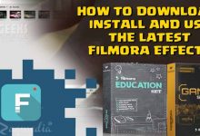 شرح تثبيت جميع فلاتر ومؤثرات برنامج Filmora