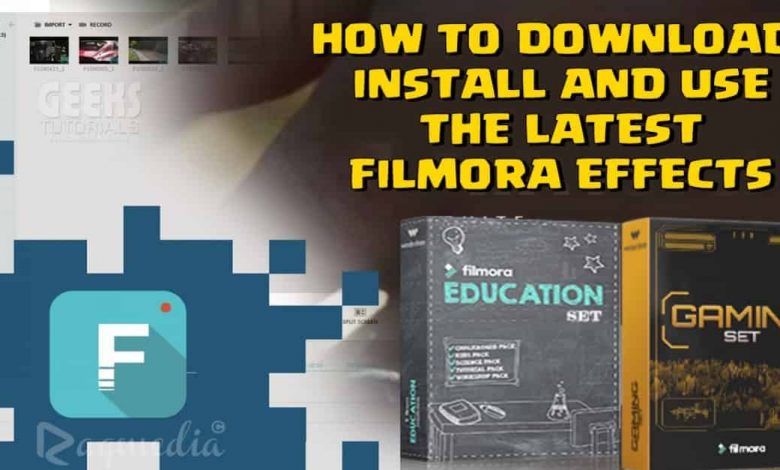 install effects filmora 11