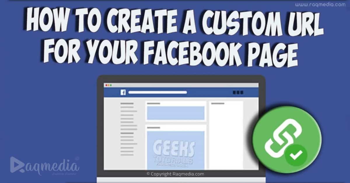 how to create custom facebook page link