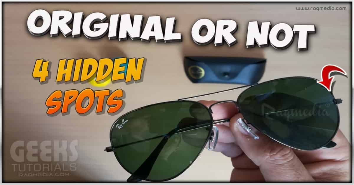 Sign of original ray ban sale