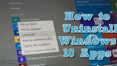 uninstall default apps, windows 10 tutorial, windows 10, tutorial windows 10, windows 10 for beginners, Uninstaller, uninstallation fails, اهم مميزات ويندوز 10, remove apps, ويندوز 10 شرح, حل مشكلة تطبيقات ويندوز 10 و ويندوز 8 و 8.1, شرح مفصل لطريقة