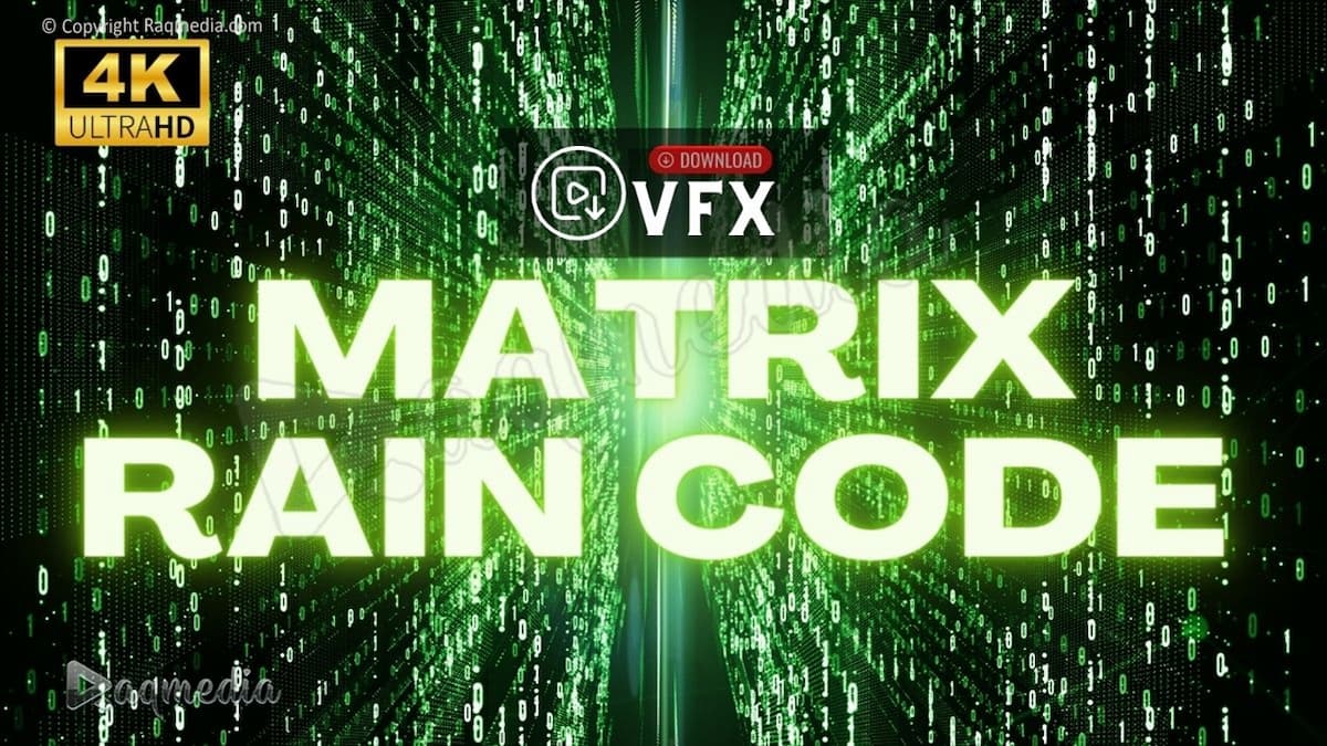 Best Matrix Screensaver Rain Code Digital 3D Animation VFX Download •  RaQMedia