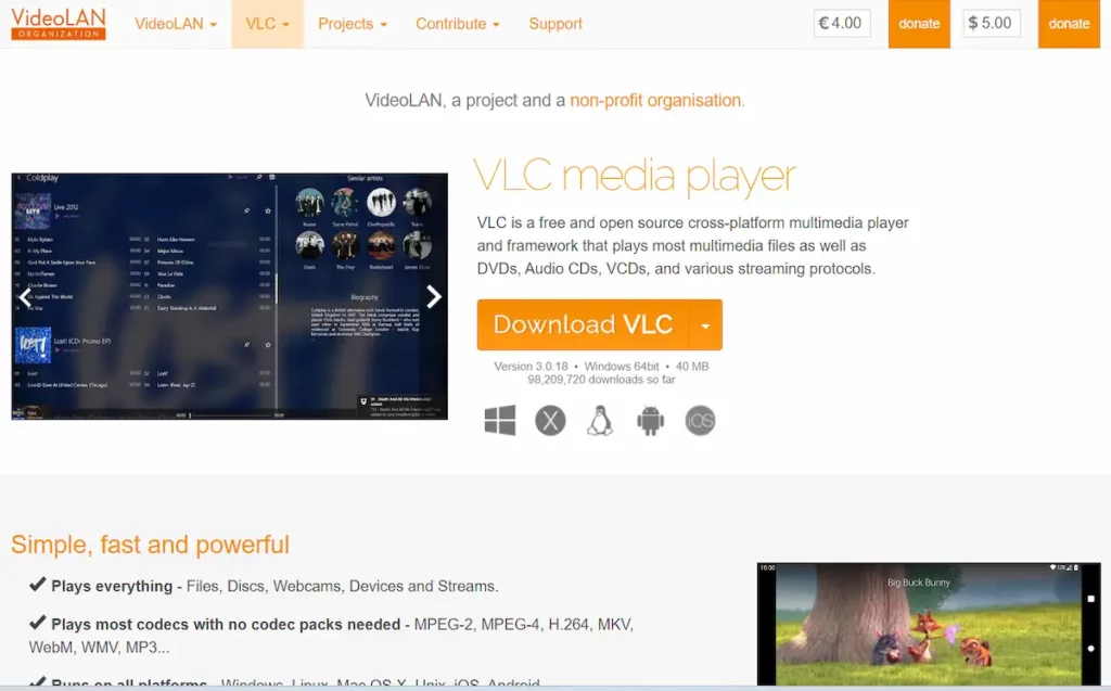 VLC media player download